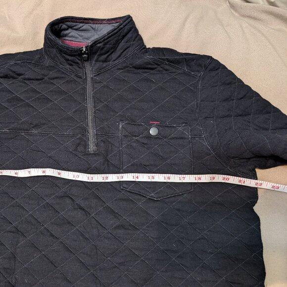 Eddie Bauer Quilted 1/4 zip - Black - Small - Picture 4 of 5